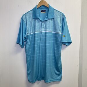 Jack Nicklaus Men's M Performance‎ Golf Polo Shirt Short Sleeve Blue Bear Logo